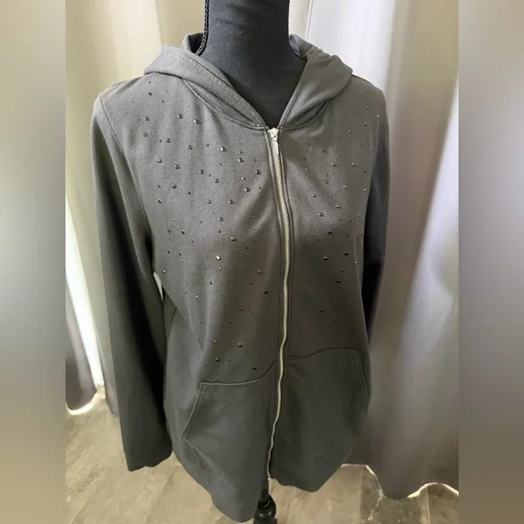 Rock & Republic Charcoal STAR WARS zip front hoodie - Picture 3 of 6